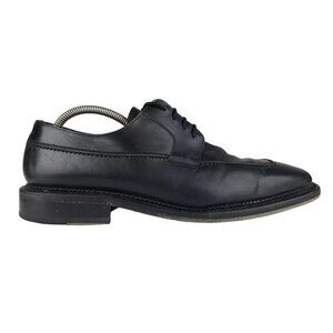 Bachrach Mens Black Banderas‎ Leather Classic Split Toe Derby Dress Shoes US 12M